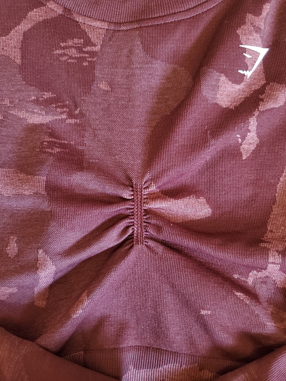 Gymshark Camo Seamless Long Sleeve Crop Top - Picture 5 of 7